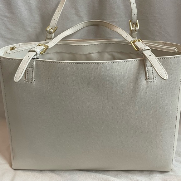 Tory Burch Buckle Saffiano Leather Tote - Picture 2 of 3